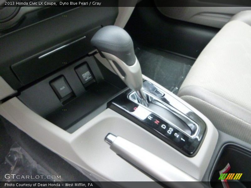 Dyno Blue Pearl / Gray 2013 Honda Civic LX Coupe