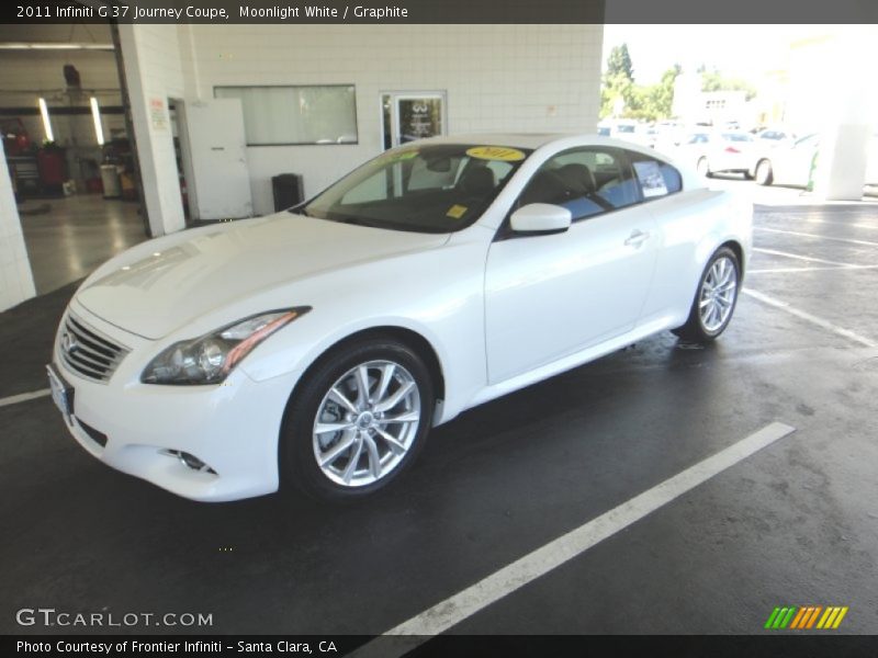 Moonlight White / Graphite 2011 Infiniti G 37 Journey Coupe