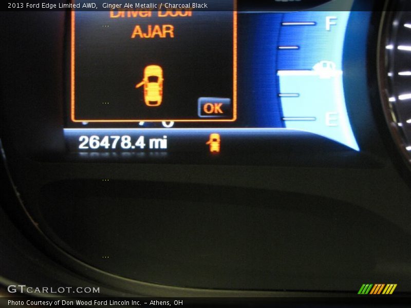 Ginger Ale Metallic / Charcoal Black 2013 Ford Edge Limited AWD