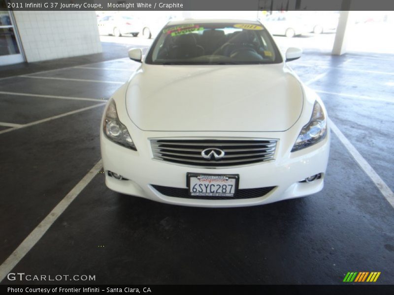 Moonlight White / Graphite 2011 Infiniti G 37 Journey Coupe