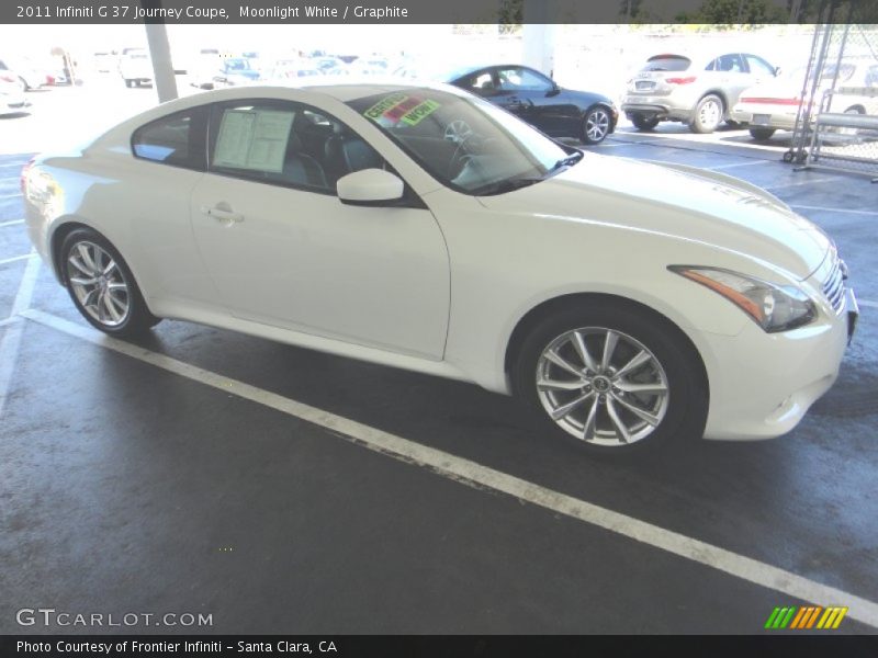 Moonlight White / Graphite 2011 Infiniti G 37 Journey Coupe