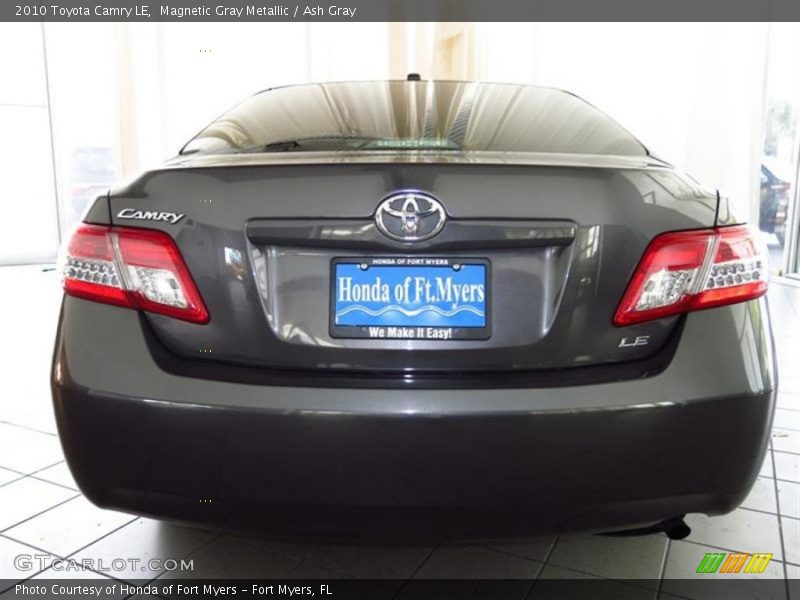 Magnetic Gray Metallic / Ash Gray 2010 Toyota Camry LE