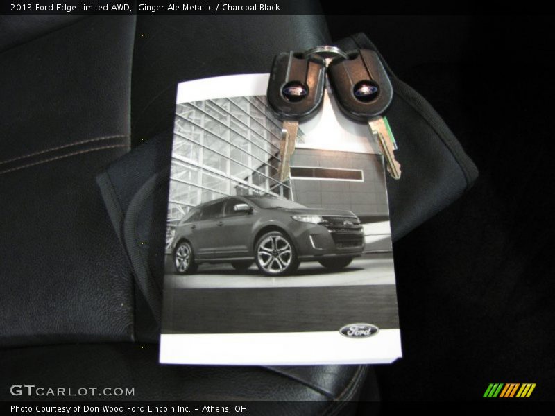 Ginger Ale Metallic / Charcoal Black 2013 Ford Edge Limited AWD