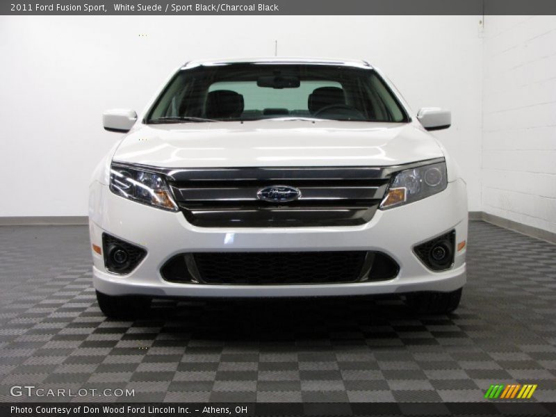 White Suede / Sport Black/Charcoal Black 2011 Ford Fusion Sport