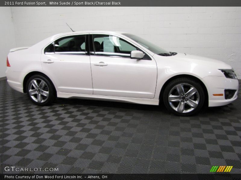 White Suede / Sport Black/Charcoal Black 2011 Ford Fusion Sport