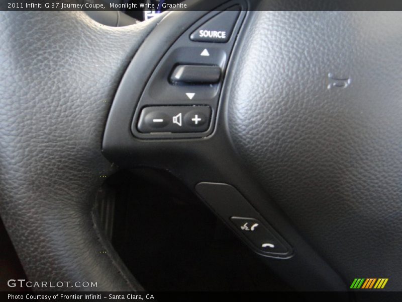 Moonlight White / Graphite 2011 Infiniti G 37 Journey Coupe