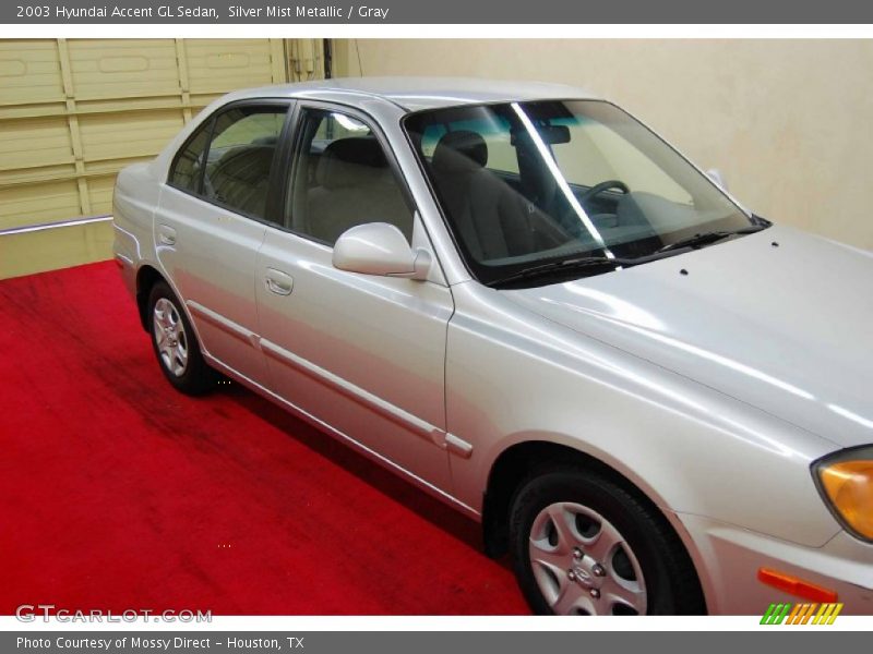 Silver Mist Metallic / Gray 2003 Hyundai Accent GL Sedan