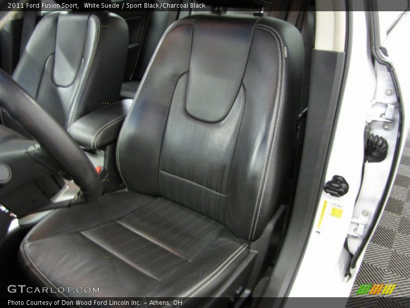 White Suede / Sport Black/Charcoal Black 2011 Ford Fusion Sport