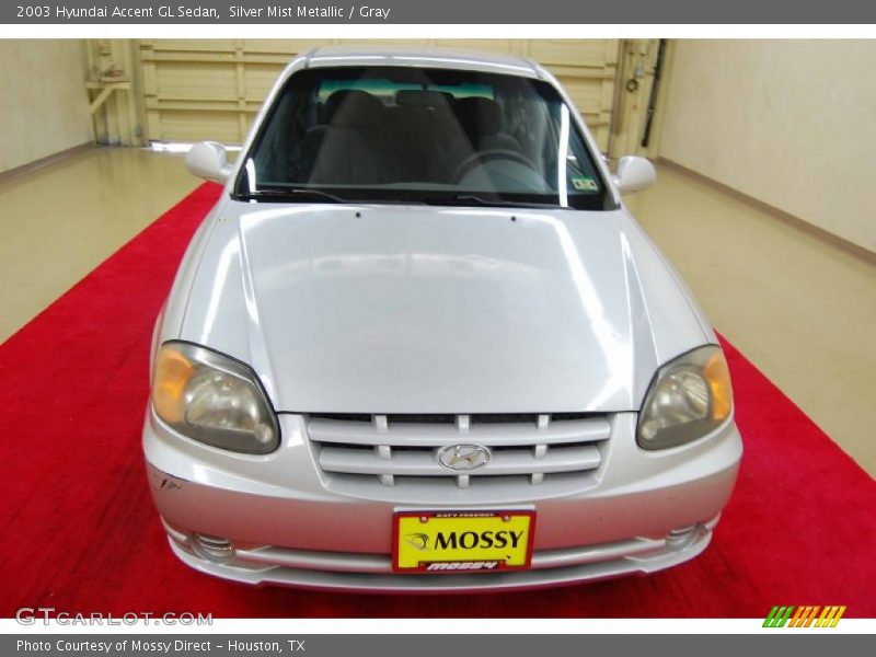 Silver Mist Metallic / Gray 2003 Hyundai Accent GL Sedan