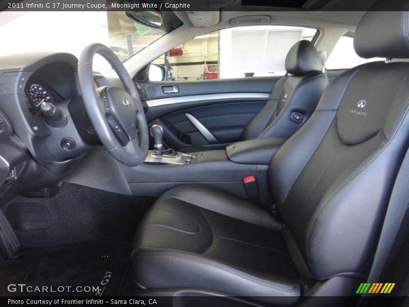 Moonlight White / Graphite 2011 Infiniti G 37 Journey Coupe