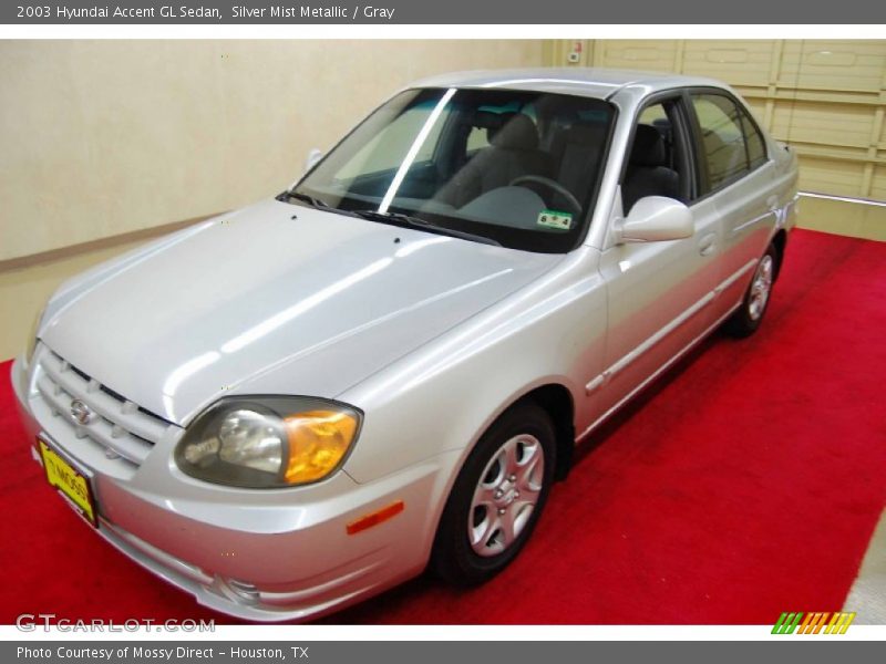 Silver Mist Metallic / Gray 2003 Hyundai Accent GL Sedan