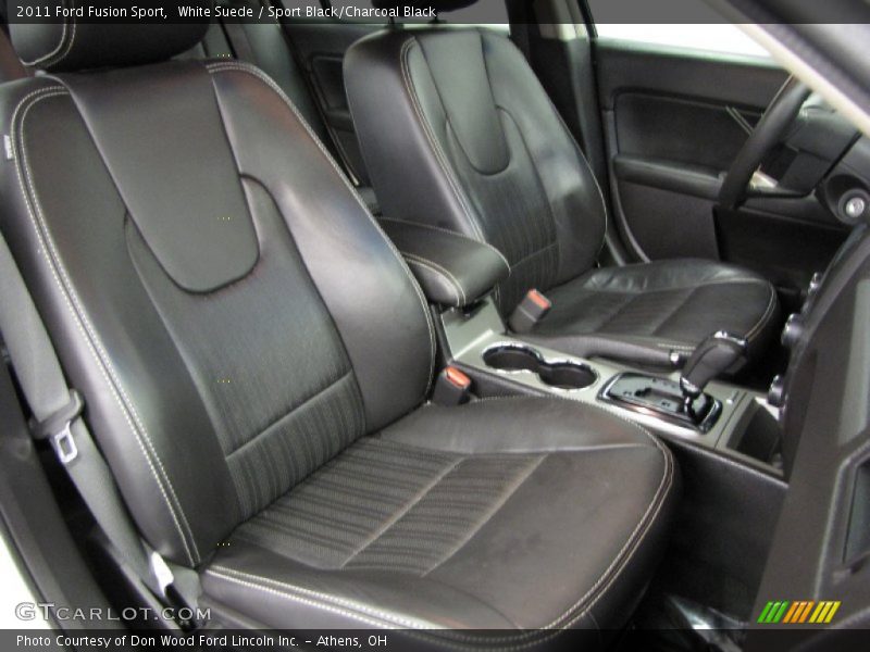 White Suede / Sport Black/Charcoal Black 2011 Ford Fusion Sport