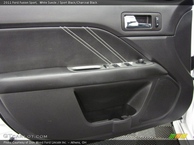 White Suede / Sport Black/Charcoal Black 2011 Ford Fusion Sport