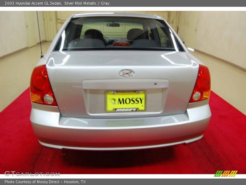 Silver Mist Metallic / Gray 2003 Hyundai Accent GL Sedan