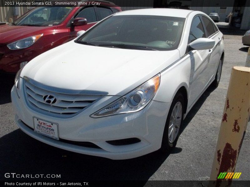Shimmering White / Gray 2013 Hyundai Sonata GLS