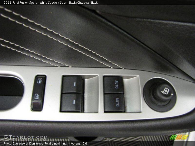 White Suede / Sport Black/Charcoal Black 2011 Ford Fusion Sport