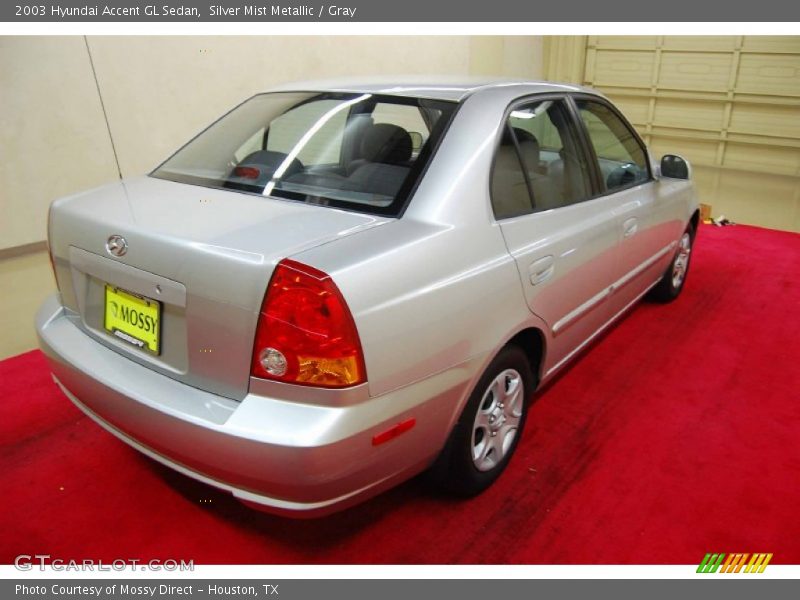 Silver Mist Metallic / Gray 2003 Hyundai Accent GL Sedan