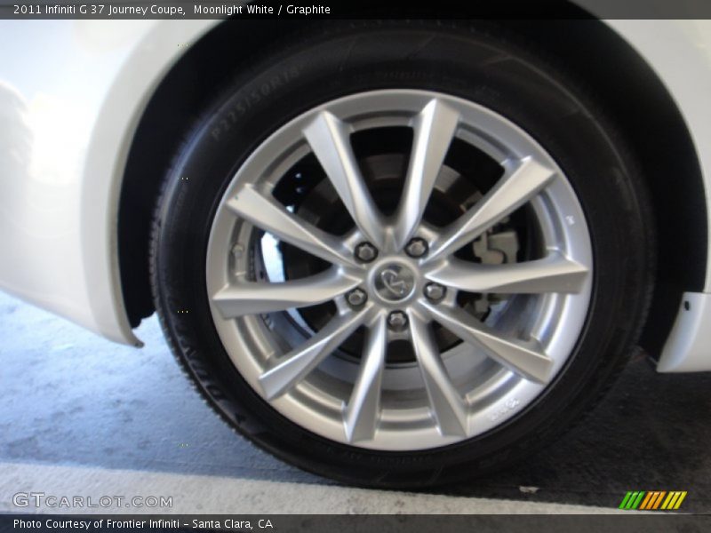 Moonlight White / Graphite 2011 Infiniti G 37 Journey Coupe