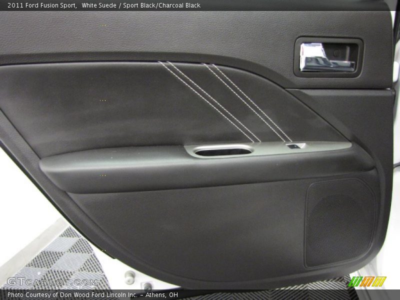White Suede / Sport Black/Charcoal Black 2011 Ford Fusion Sport