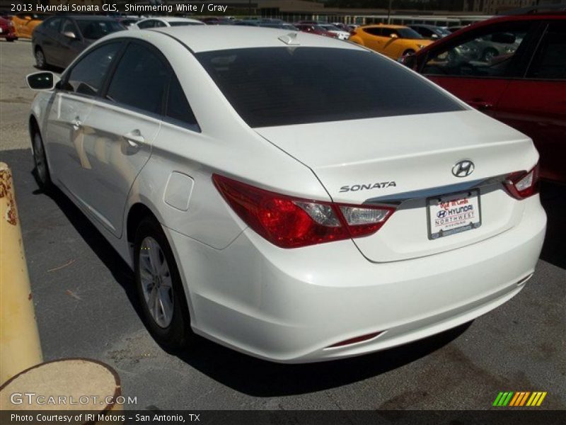 Shimmering White / Gray 2013 Hyundai Sonata GLS