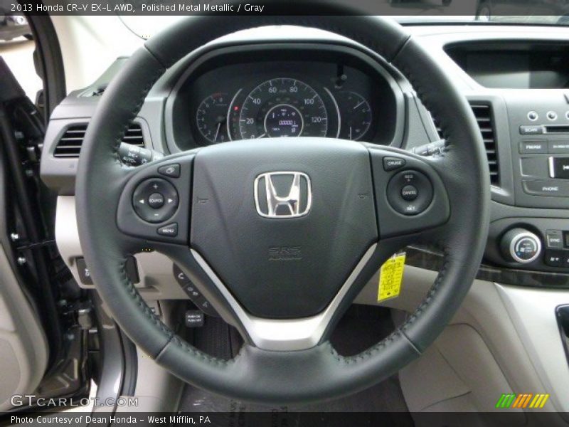 Polished Metal Metallic / Gray 2013 Honda CR-V EX-L AWD