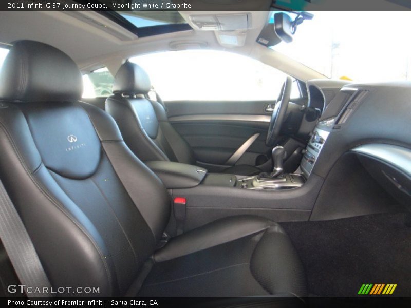 Moonlight White / Graphite 2011 Infiniti G 37 Journey Coupe