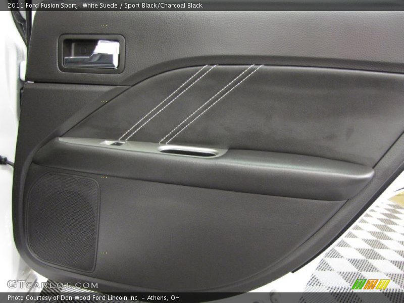 White Suede / Sport Black/Charcoal Black 2011 Ford Fusion Sport