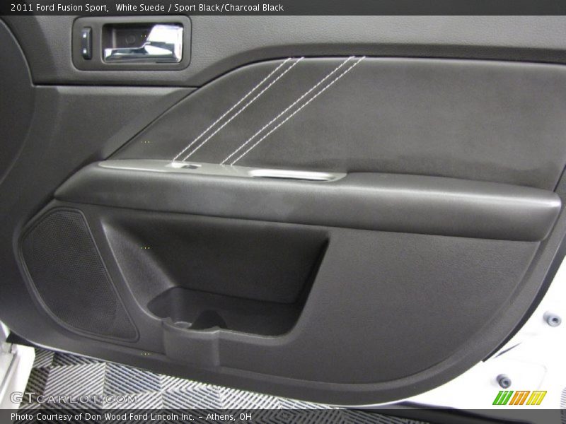White Suede / Sport Black/Charcoal Black 2011 Ford Fusion Sport