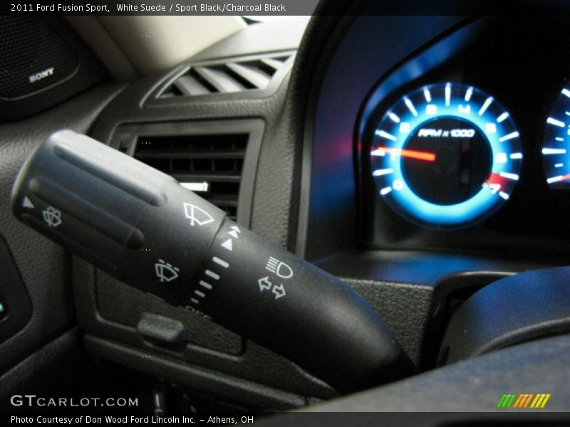 White Suede / Sport Black/Charcoal Black 2011 Ford Fusion Sport