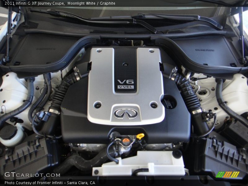 Moonlight White / Graphite 2011 Infiniti G 37 Journey Coupe