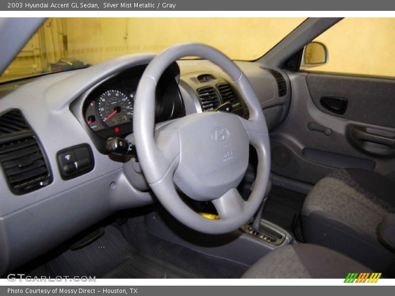 Silver Mist Metallic / Gray 2003 Hyundai Accent GL Sedan