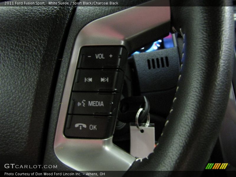 White Suede / Sport Black/Charcoal Black 2011 Ford Fusion Sport
