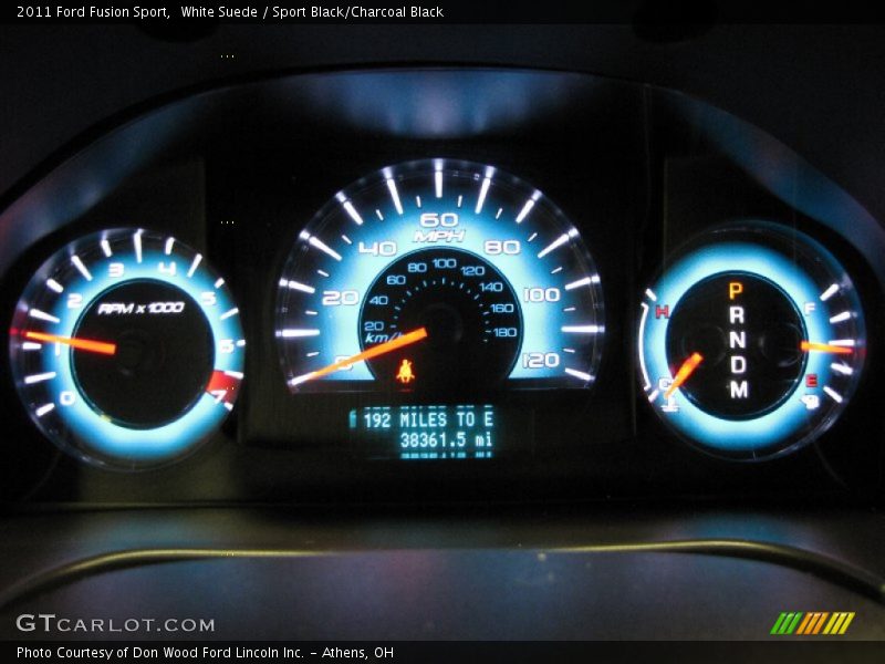 White Suede / Sport Black/Charcoal Black 2011 Ford Fusion Sport