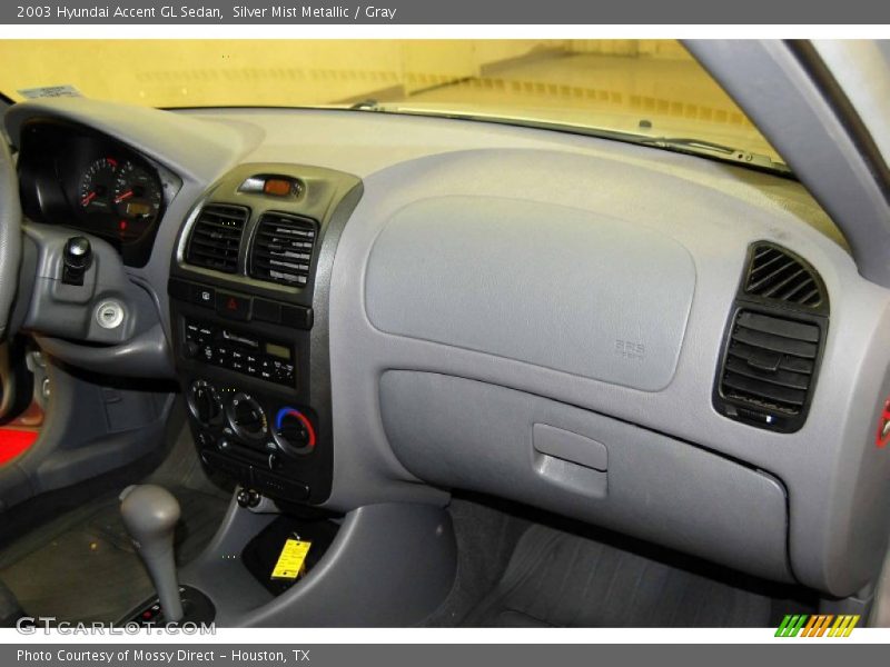 Silver Mist Metallic / Gray 2003 Hyundai Accent GL Sedan