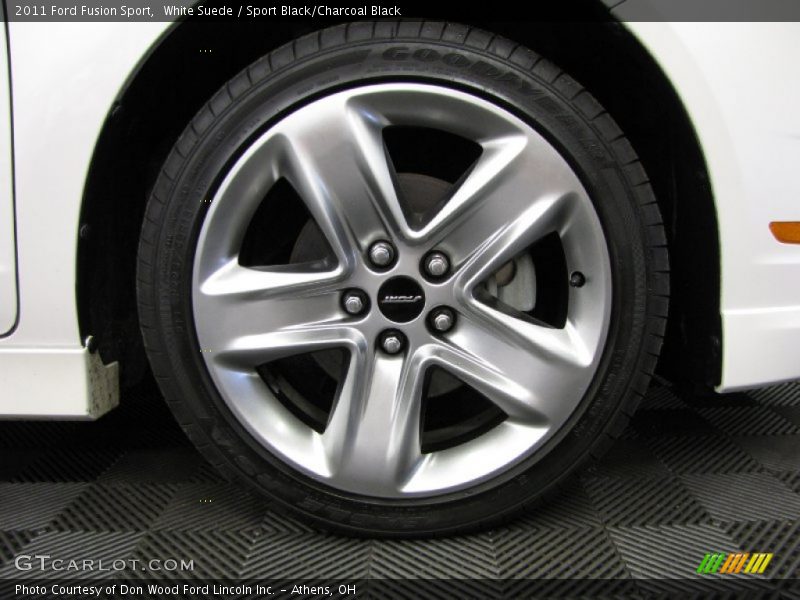 White Suede / Sport Black/Charcoal Black 2011 Ford Fusion Sport