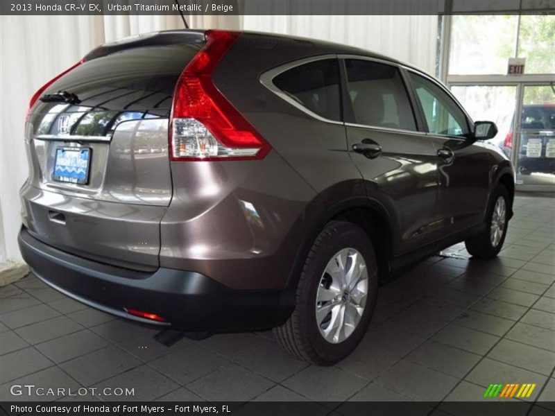 Urban Titanium Metallic / Beige 2013 Honda CR-V EX