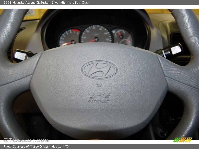 Silver Mist Metallic / Gray 2003 Hyundai Accent GL Sedan