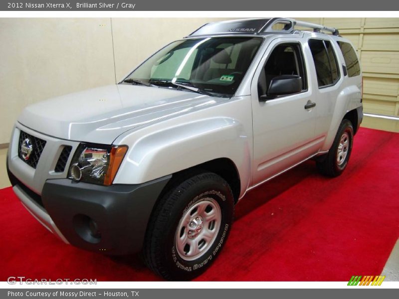 Brilliant Silver / Gray 2012 Nissan Xterra X