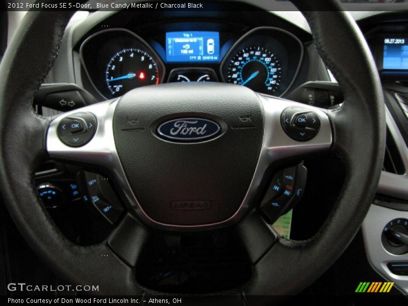 Blue Candy Metallic / Charcoal Black 2012 Ford Focus SE 5-Door