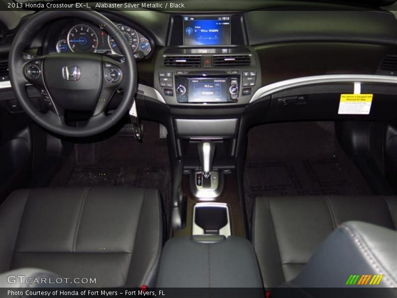 Alabaster Silver Metallic / Black 2013 Honda Crosstour EX-L