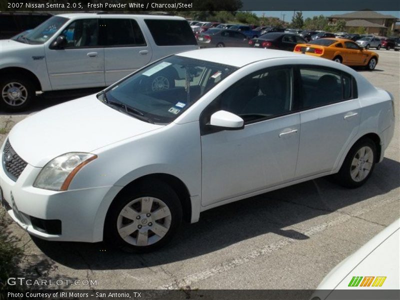 Fresh Powder White / Charcoal/Steel 2007 Nissan Sentra 2.0 S