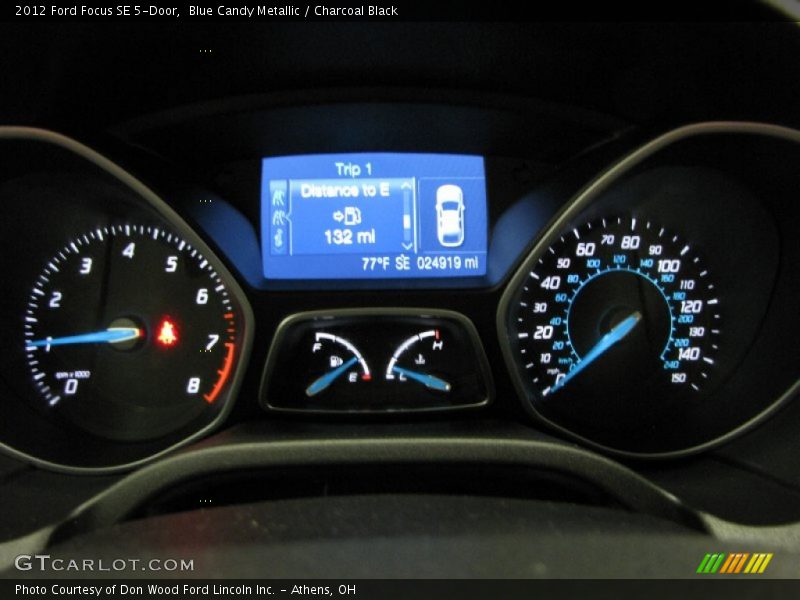 Blue Candy Metallic / Charcoal Black 2012 Ford Focus SE 5-Door