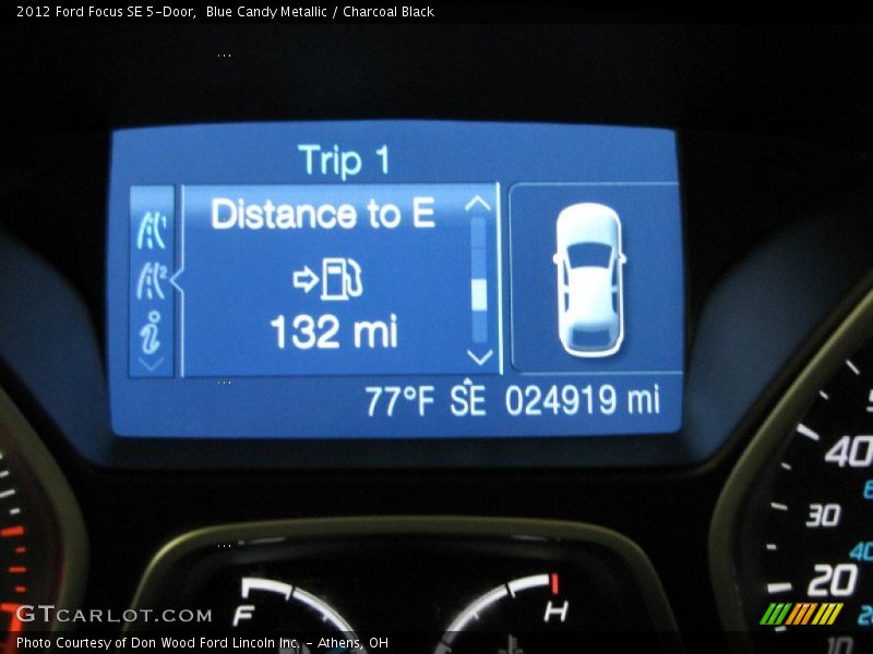 Blue Candy Metallic / Charcoal Black 2012 Ford Focus SE 5-Door