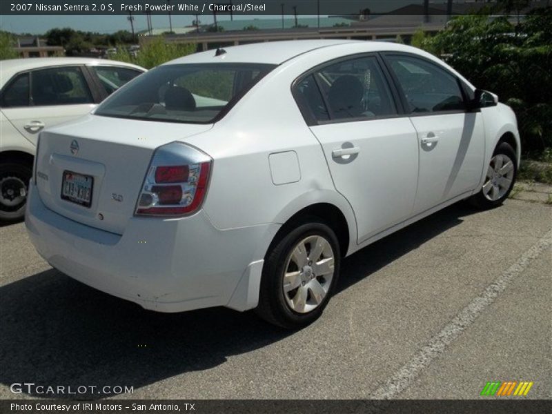 Fresh Powder White / Charcoal/Steel 2007 Nissan Sentra 2.0 S