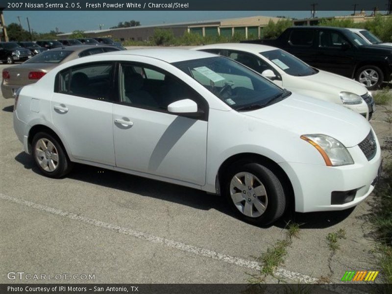 Fresh Powder White / Charcoal/Steel 2007 Nissan Sentra 2.0 S