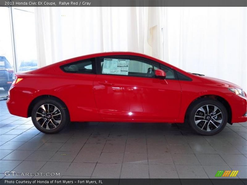 Rallye Red / Gray 2013 Honda Civic EX Coupe