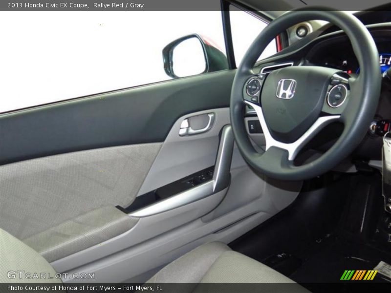 Rallye Red / Gray 2013 Honda Civic EX Coupe