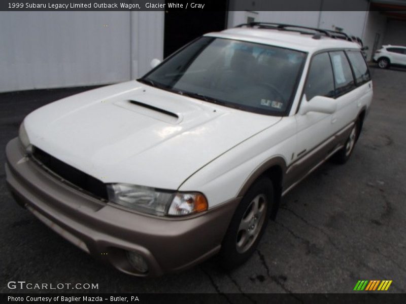 Glacier White / Gray 1999 Subaru Legacy Limited Outback Wagon