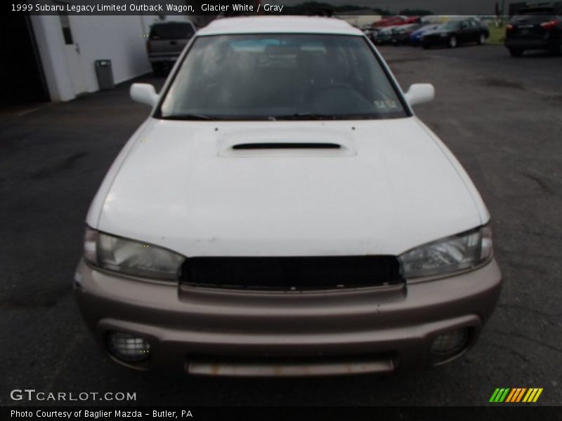Glacier White / Gray 1999 Subaru Legacy Limited Outback Wagon