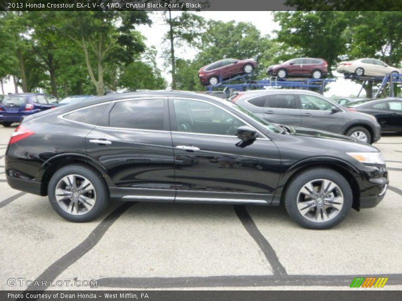 Crystal Black Pearl / Black 2013 Honda Crosstour EX-L V-6 4WD
